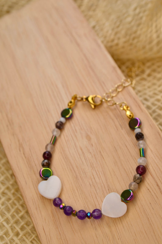 White heart bracelet